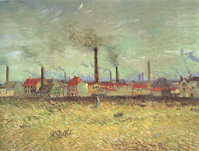 Vincent Van Gogh Factories at Asnieres Seen from the Quai de Clichy (nn04) china oil painting image